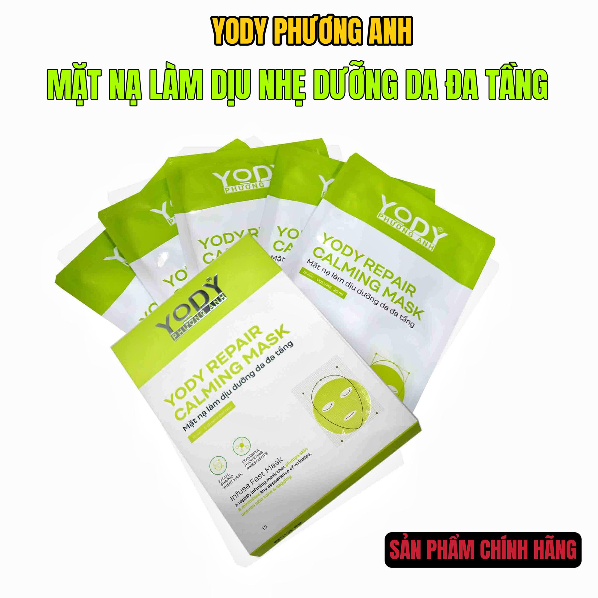 MẶT NẠ LÀM DỊU NHẸ DƯỠNG DA ĐA TẦNG - YODY PHƯƠNG ANH - HỘP 5 MIẾNG-duoc-ban-tai-❣️ 𝐘𝐎𝐃𝐘 𝐏𝐇𝐔̛𝐎̛𝐍𝐆 𝐀𝐍𝐇 ❣️ NGUYỄN TRÂN