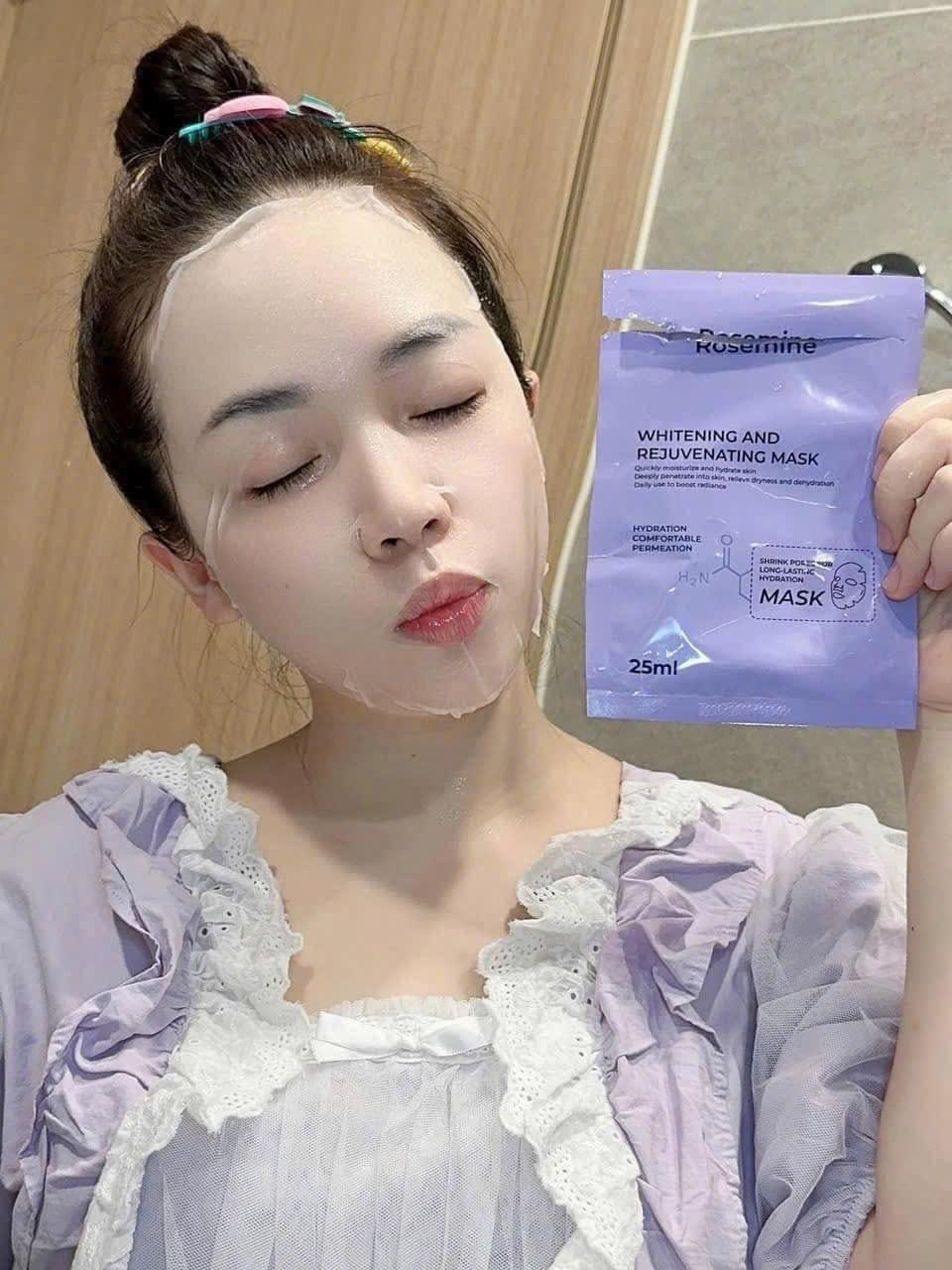 Mặt Nạ Dưỡng Trắng Da Rosemine Whitening And Rejuvenating Mask 25ml-duoc-ban-tai-Tiệm Nhà Mịn