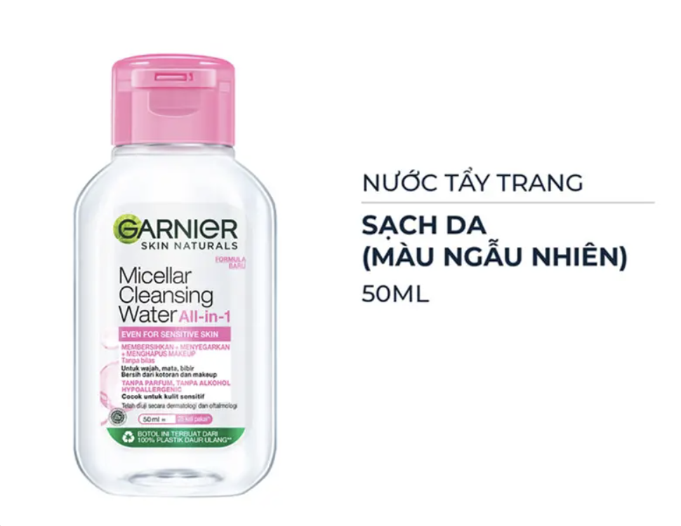 [MINI SIZE] Nước tẩy trang Garnier dành cho da nhạy cảm 50ml-duoc-ban-tai-Tiệm Nhà Mịn