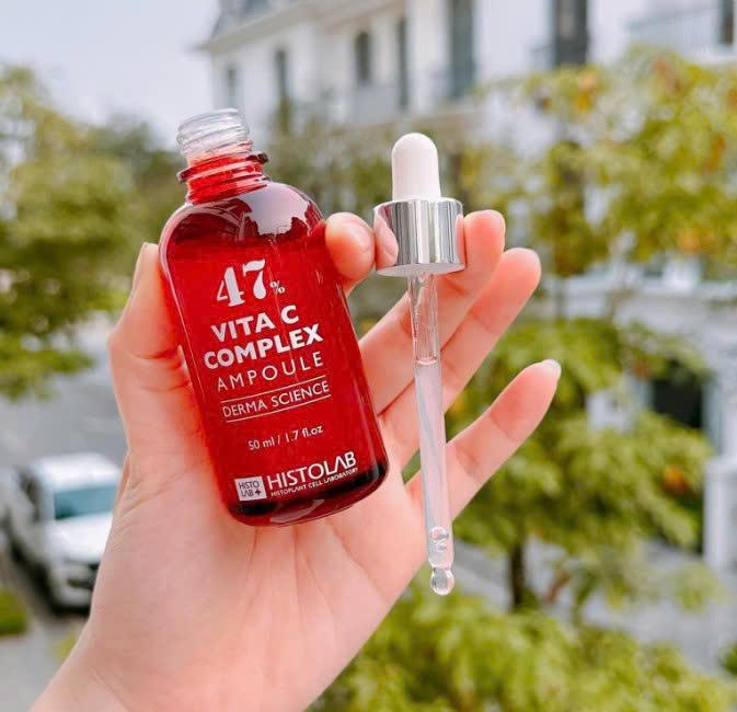Serum Histolab 47% Vita C Complex Ampoule 50ml Giúp Dưỡng Sáng Da-duoc-ban-tai-Tiệm Nhà Mịn
