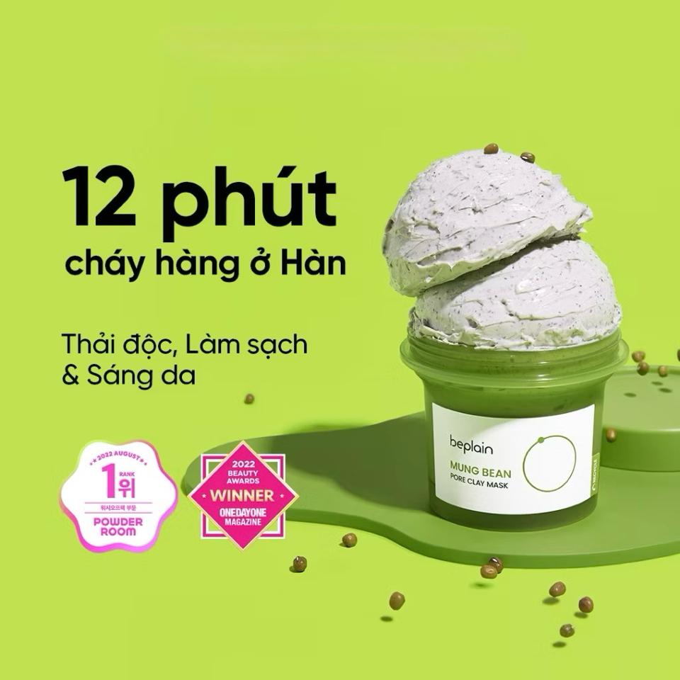 Mặt nạ đất sét Beplain giúp loại bỏ bã nhờn, giảm mụn, sạch sâu lỗ chân lông-duoc-ban-tai-Tiệm Nhà Mịn