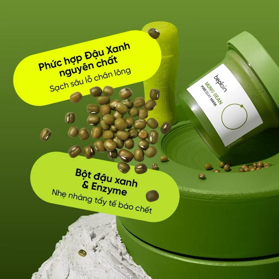 Mặt nạ đất sét Beplain giúp loại bỏ bã nhờn, giảm mụn, sạch sâu lỗ chân lông-duoc-ban-tai-Tiệm Nhà Mịn