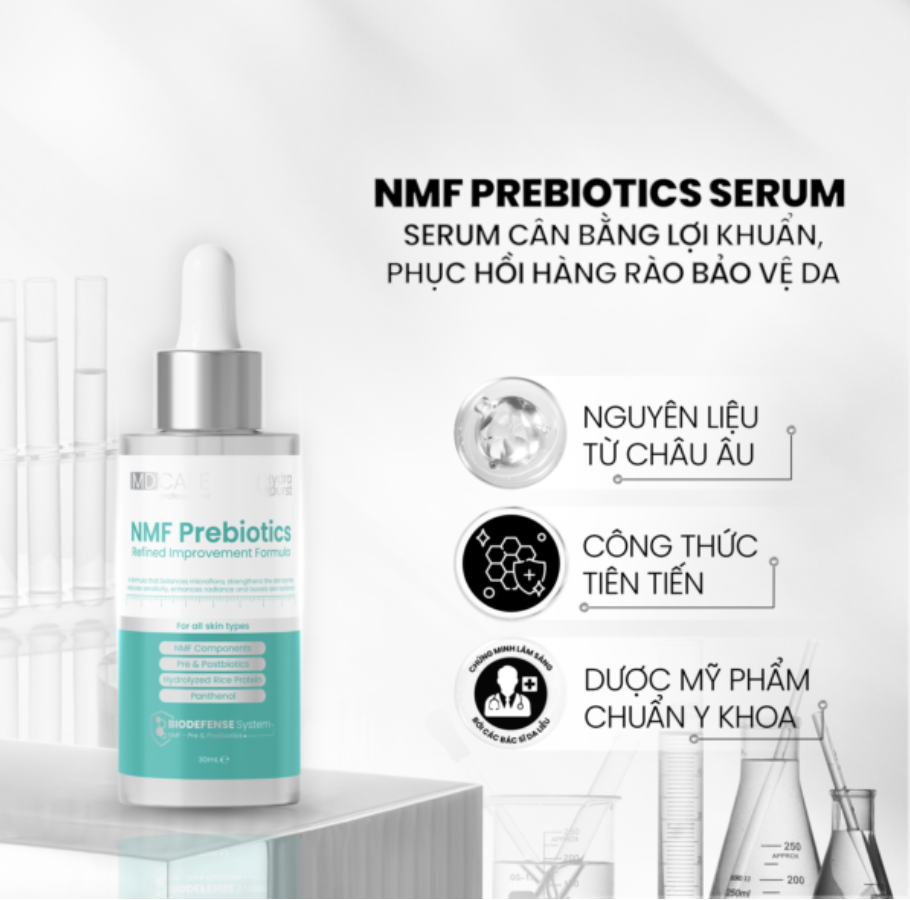 Serum phục hồi và cân bằng hệ vi sinh MD Care NMF Prebiotics Serum – Refined Improvement Formula 30ml-duoc-ban-tai-Tiệm Nhà Mịn