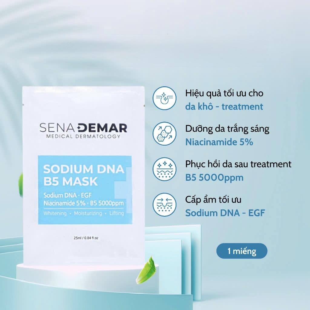 Mặt Nạ Tế Bào Gốc B5 Sena Derma Sodium DNA Mask Giúp Cấp Ẩm, Dưỡng Trắng Và Phục Hồi Da 25ml-duoc-ban-tai-Tiệm Nhà Mịn