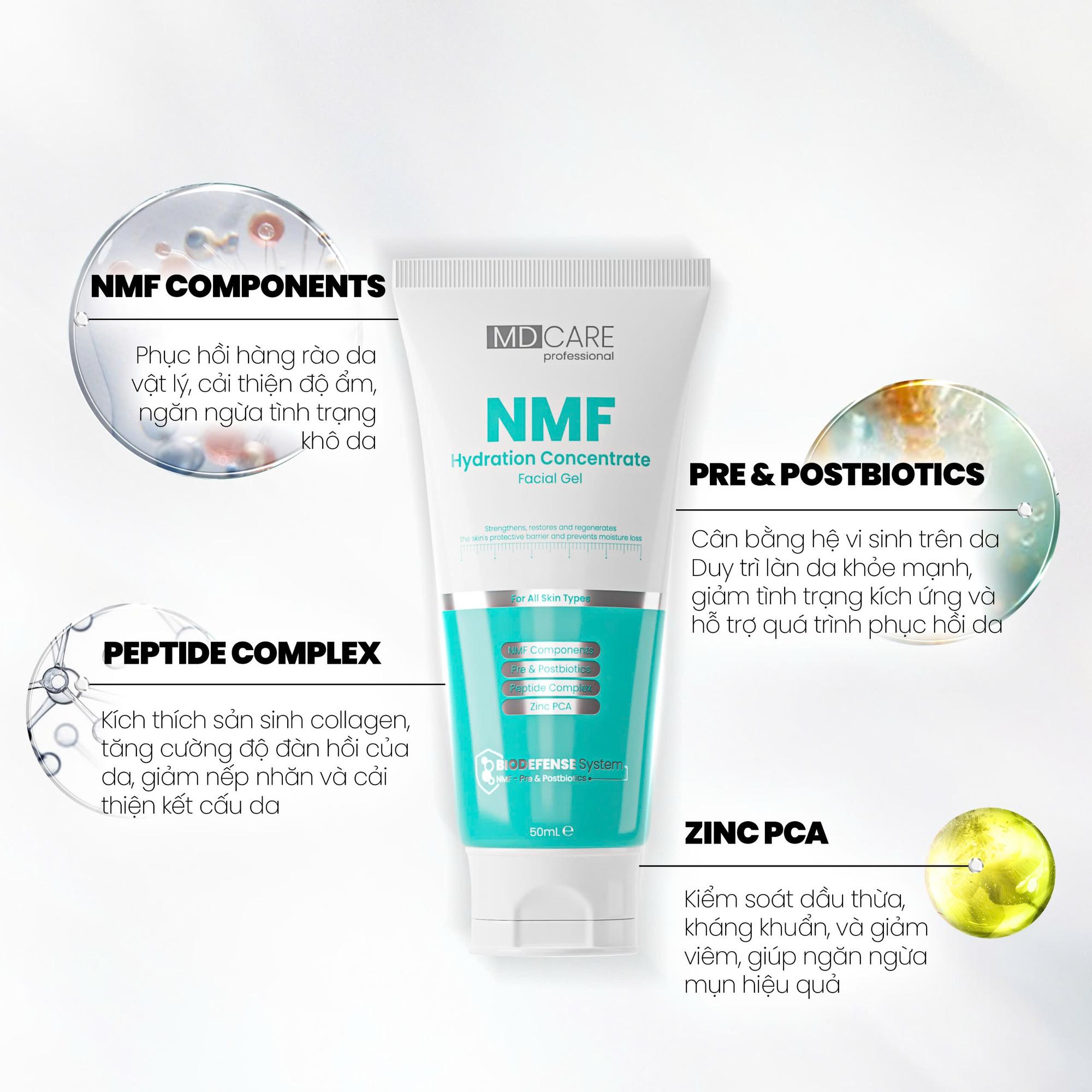 Gel Kiểm Soát Dầu Phục Hồi Da MD Care NMF Hydration Concentrate Facial 50ml-duoc-ban-tai-Tiệm Nhà Mịn