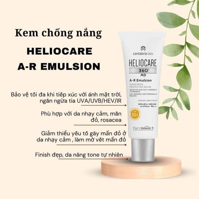 Kem chống nắng Heliocare A-R  360 MD Emulsion SPF 50 PA++++ 50ml-duoc-ban-tai-Tiệm Nhà Mịn