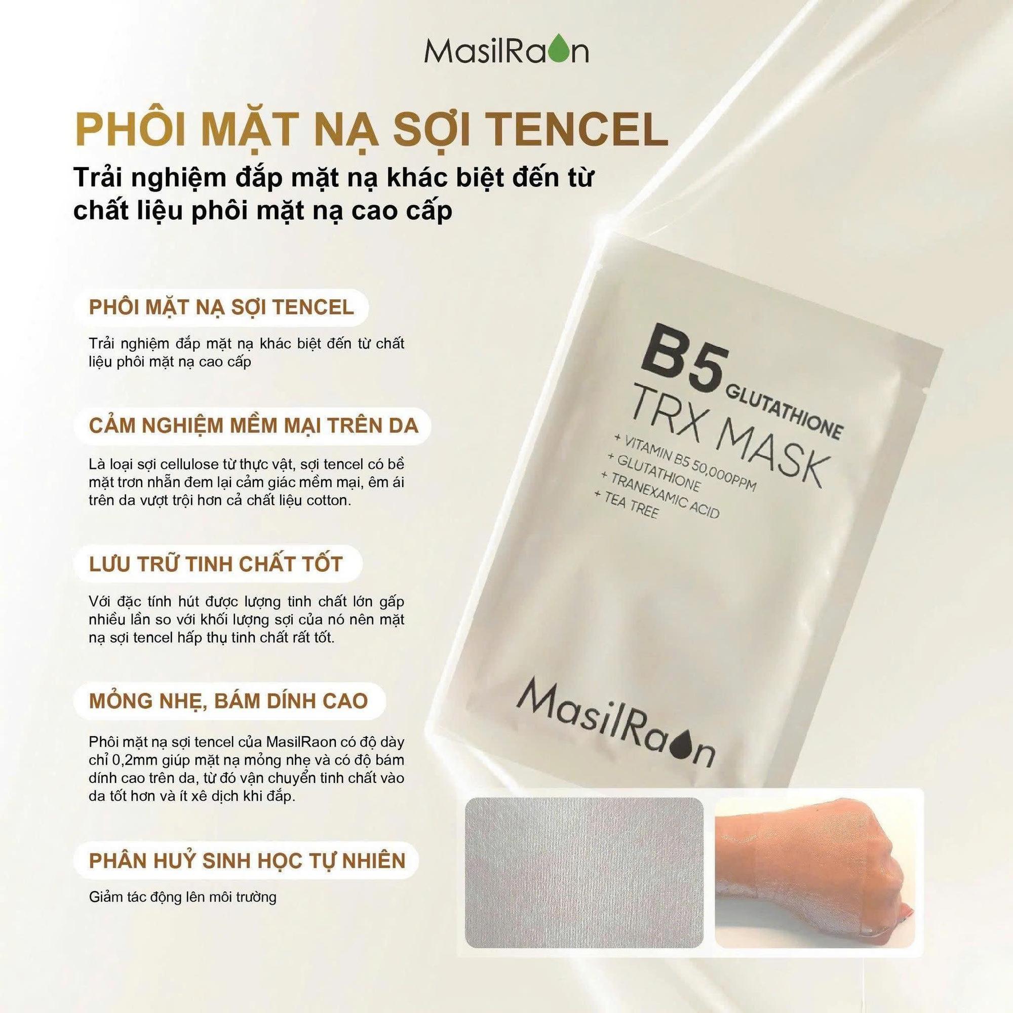 Mặt Nạ Cấp Ẩm, Phục Hồi B5 Glutathione TRX Masilraon-duoc-ban-tai-Tiệm Nhà Mịn