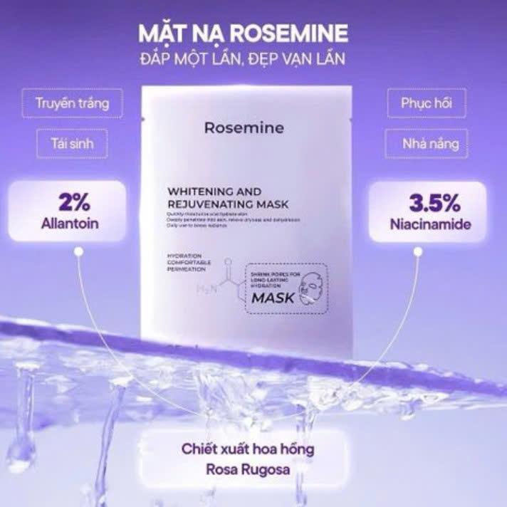 Mặt Nạ Dưỡng Trắng Da Rosemine Whitening And Rejuvenating Mask 25ml-duoc-ban-tai-Tiệm Nhà Mịn