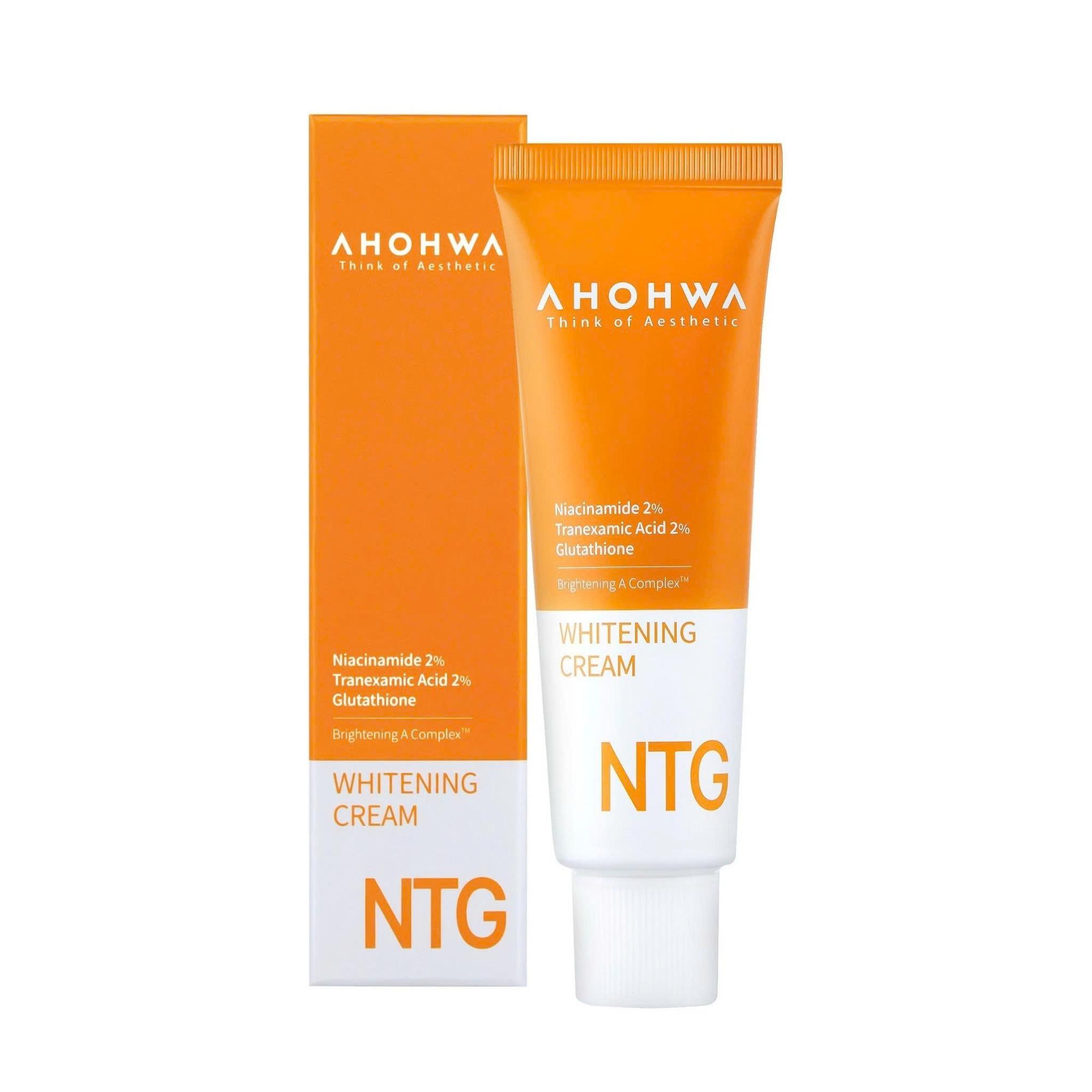 Kem Dưỡng Trắng Da AHOHWA NTG Whitening Cream Giảm Thâm Sạm, Nám, Giúp Đều Màu Da 50ml-duoc-ban-tai-Tiệm Nhà Mịn
