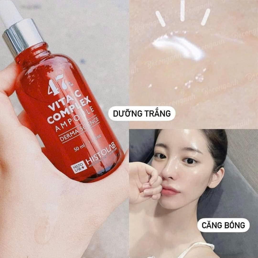 Serum Histolab 47% Vita C Complex Ampoule 50ml Giúp Dưỡng Sáng Da-duoc-ban-tai-Tiệm Nhà Mịn