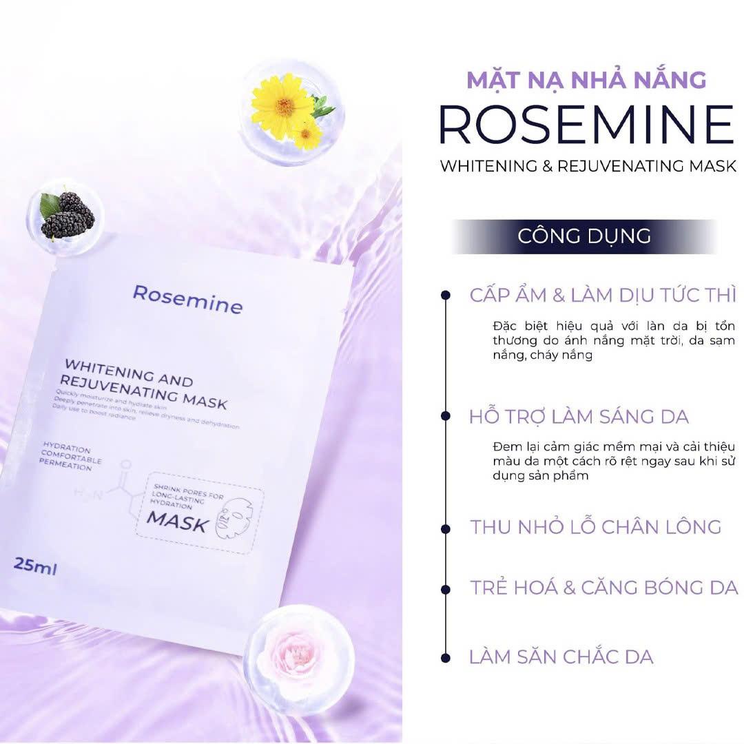 Mặt Nạ Dưỡng Trắng Da Rosemine Whitening And Rejuvenating Mask 25ml-duoc-ban-tai-Tiệm Nhà Mịn