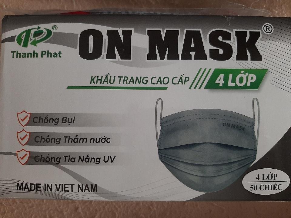 Khẩu trang y tế One Mask H/50 ( xám) Thành Phát-duoc-ban-tai-NHÀ THUỐC MINH CHÂU 1 NS