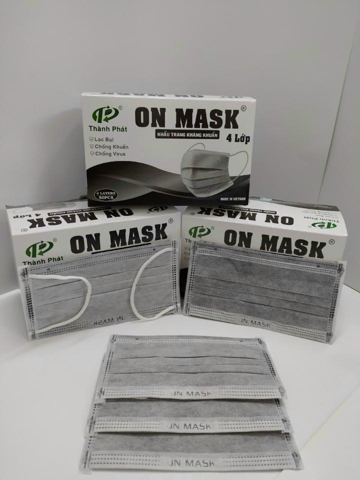 Khẩu trang y tế One Mask H/50 ( xám) Thành Phát-duoc-ban-tai-NHÀ THUỐC MINH CHÂU 1 NS