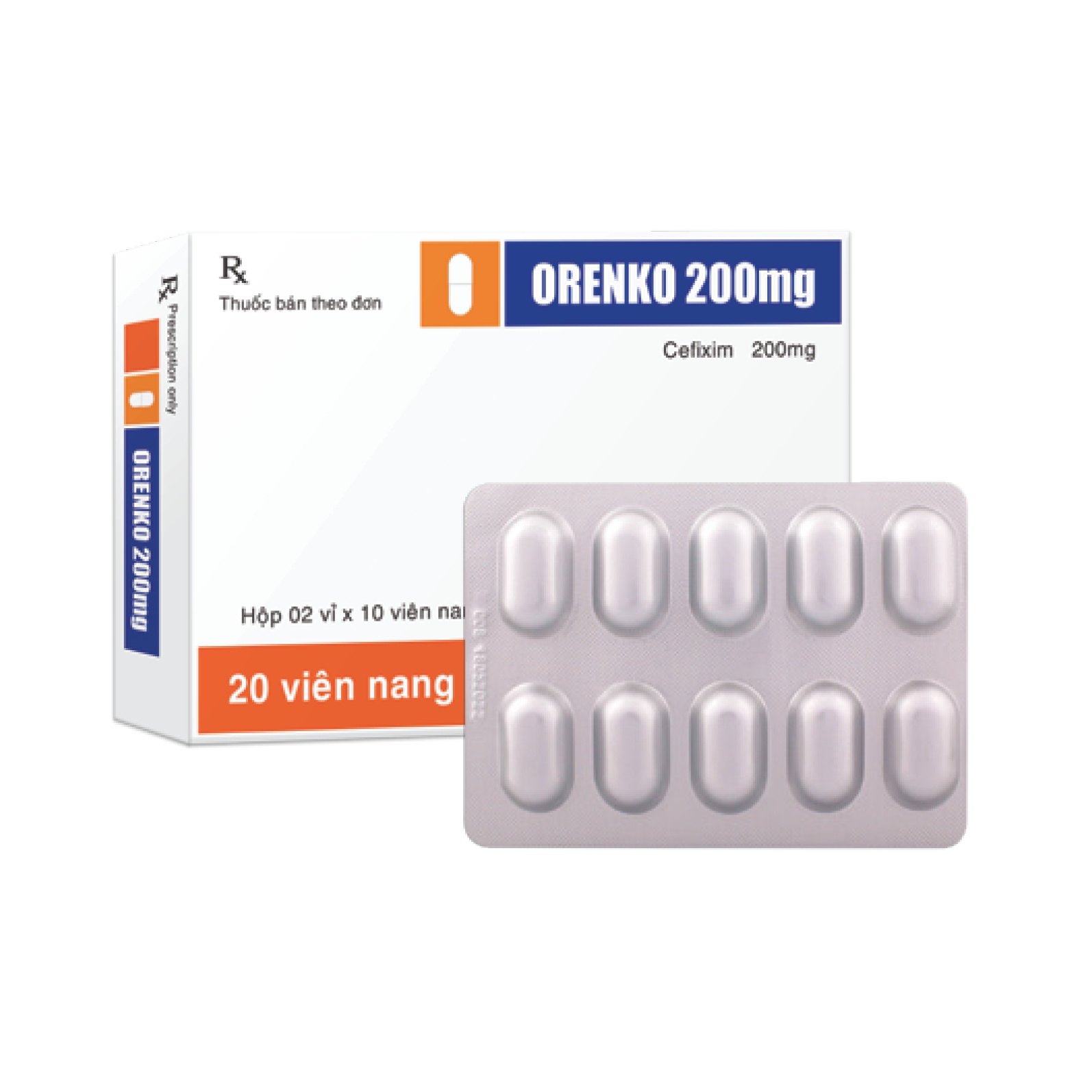 Cefixim 200mg ( ORENKO) TV-duoc-ban-tai-NHÀ THUỐC MINH CHÂU 1 NS
