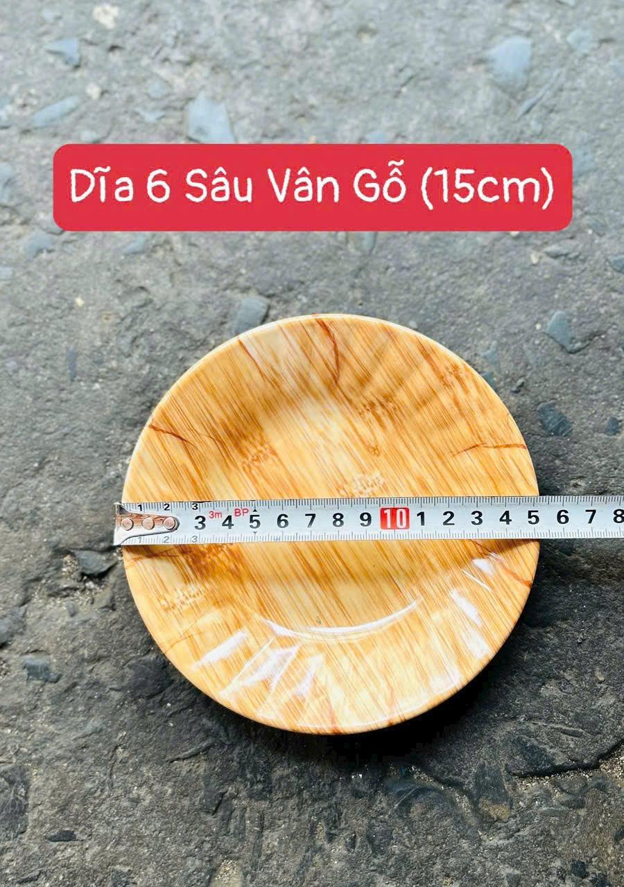 DĨA 6 SÂU VÂN GỖ 15CM 1536 T550 BM GIÁ 2025-duoc-ban-tai-GIA DỤNG TẤN PHÁT
