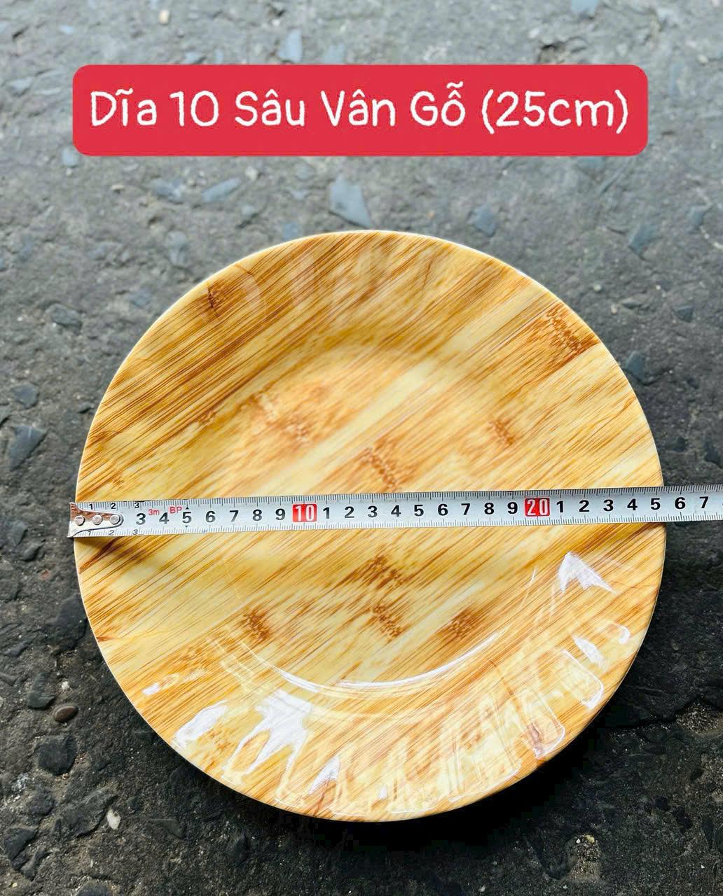 DĨA 10 SÂU VÂN GỖ 25CM 1540 T200 GIÁ 2025-duoc-ban-tai-GIA DỤNG TẤN PHÁT