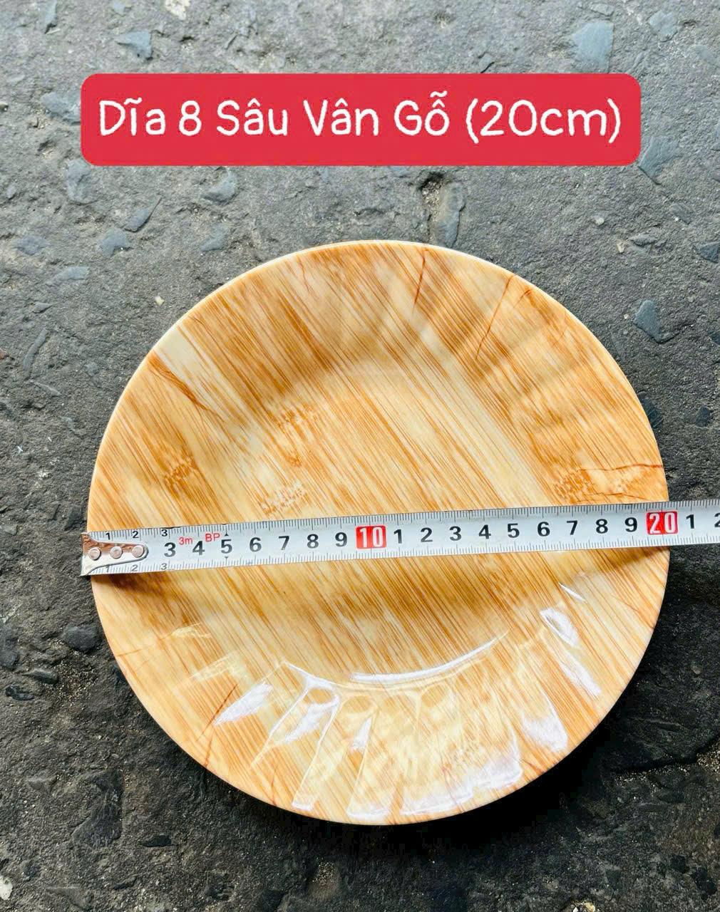 DĨA 8 SÂU VÂN GỖ 20CM 1538 T300 BM GIÁ 2025-duoc-ban-tai-GIA DỤNG TẤN PHÁT