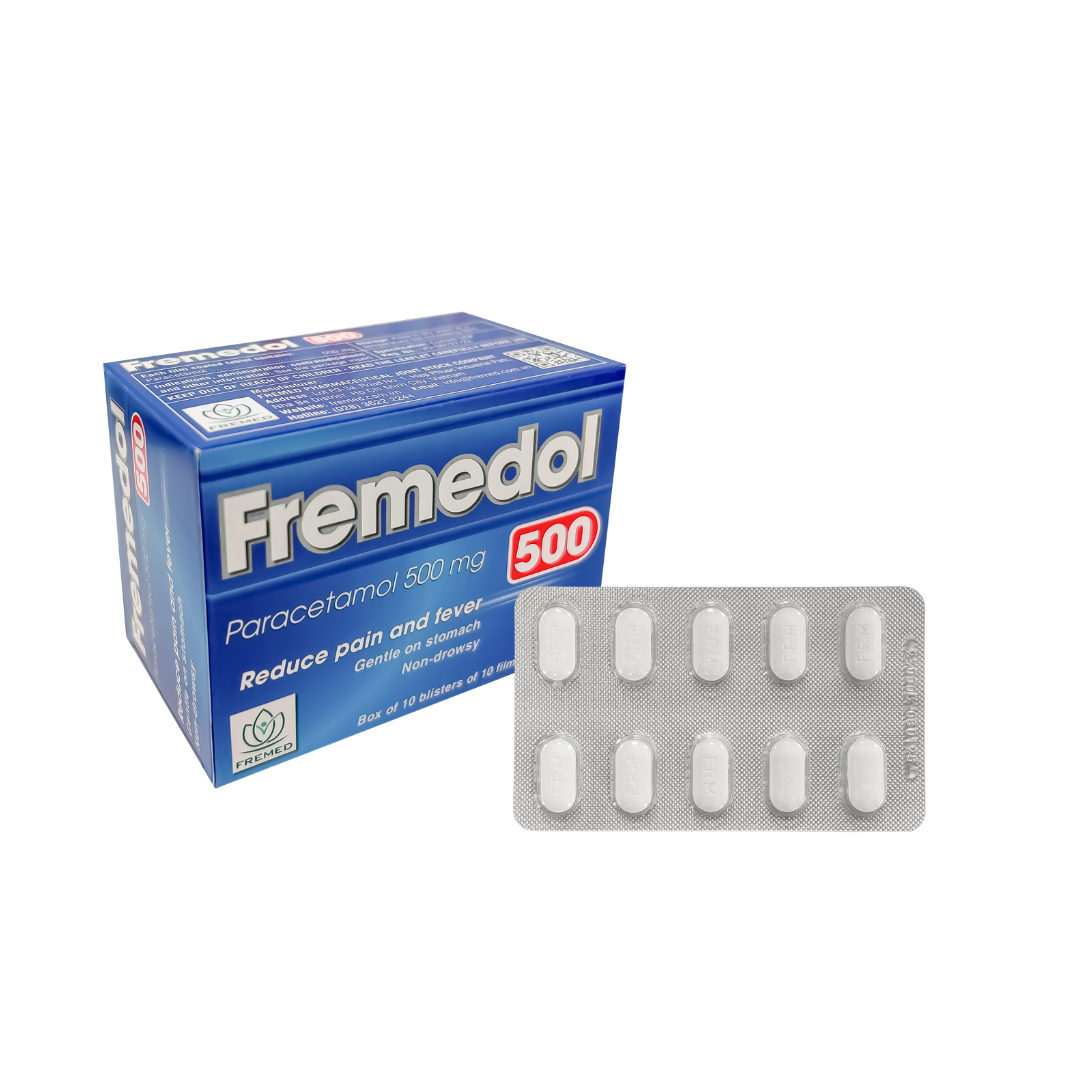 FREMEDOL 500 PARACETAMOL 500MG (H/100V) FREMED-duoc-ban-tai-DomedPharma