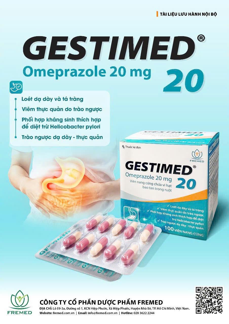 GESTIMED Omeprazol 20mg FREMED H/100V-duoc-ban-tai-DomedPharma