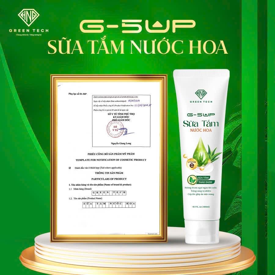 Sữa tắm hương nước hoa-duoc-ban-tai-Green Tech