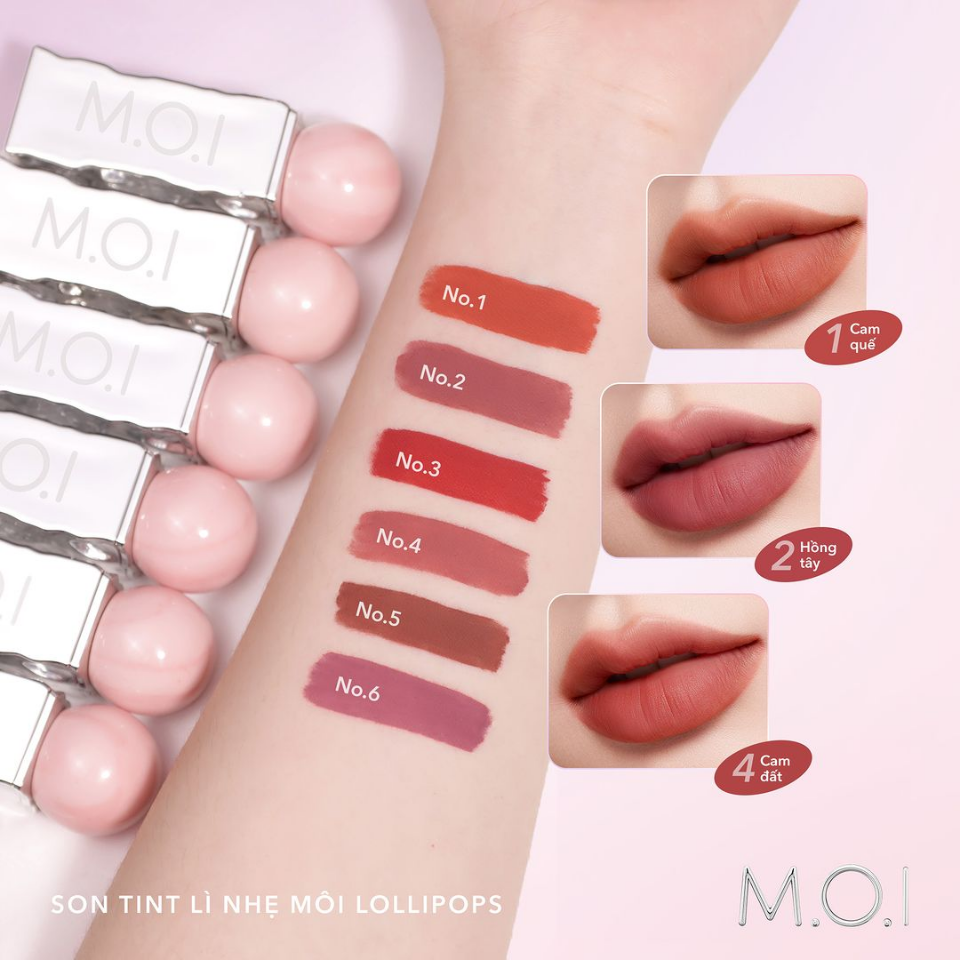 Son Tint Lì Nhẹ Môi Lollipops-duoc-ban-tai-Hương Linh's Cosmetics