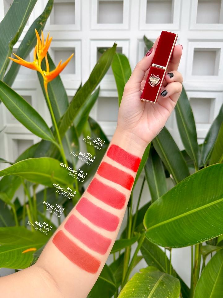 SON MÔI SÁP M.O.I VELVET MATTE QUEEN OF ROSE-duoc-ban-tai-Hương Linh's Cosmetics