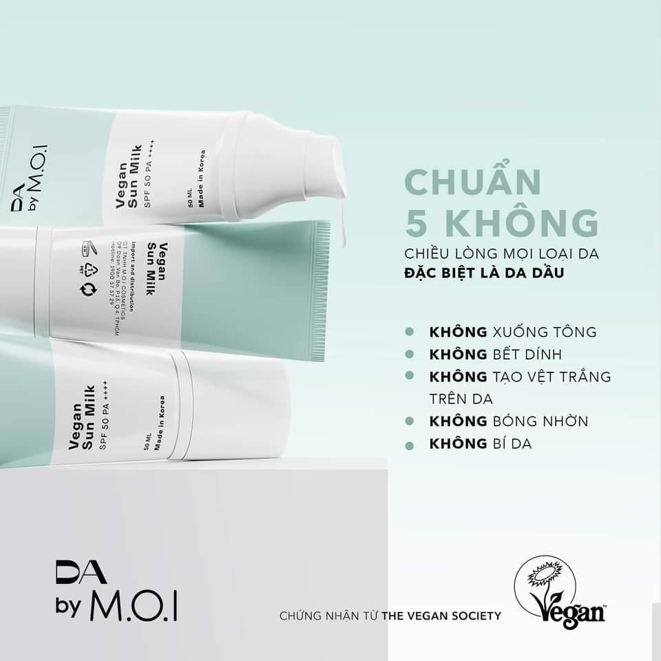 Kem Chống Nắng Thuần Chay DA BY M.O.I Vegan Sunmilk 50ml-duoc-ban-tai-Hương Linh's Cosmetics