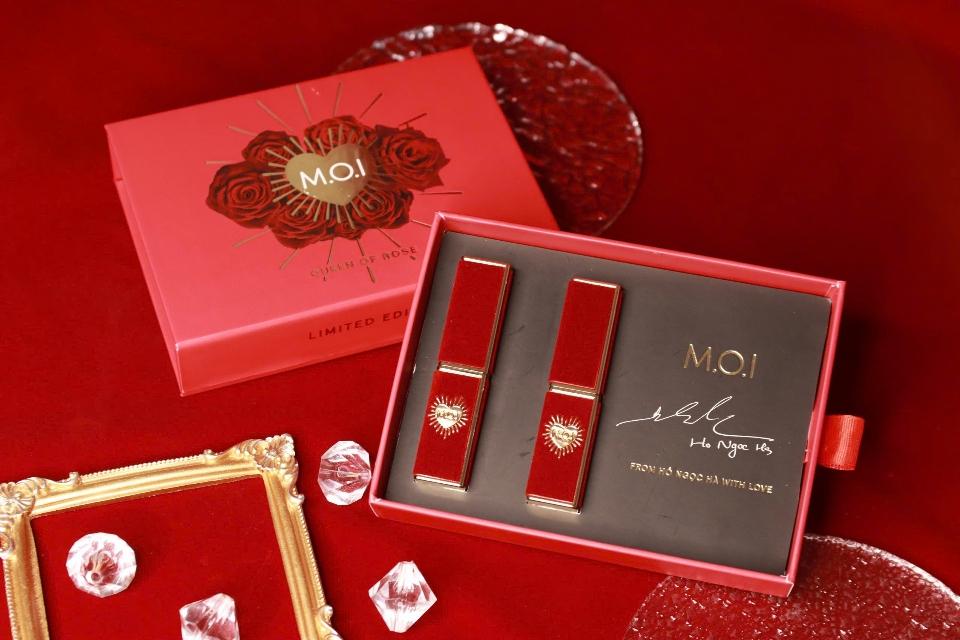 SON MÔI SÁP M.O.I VELVET MATTE QUEEN OF ROSE-duoc-ban-tai-Hương Linh's Cosmetics