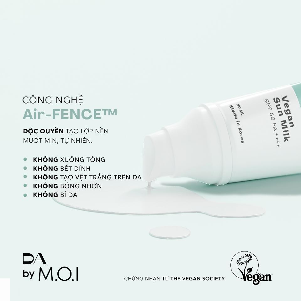 Kem Chống Nắng Thuần Chay DA BY M.O.I Vegan Sunmilk 50ml-duoc-ban-tai-Hương Linh's Cosmetics