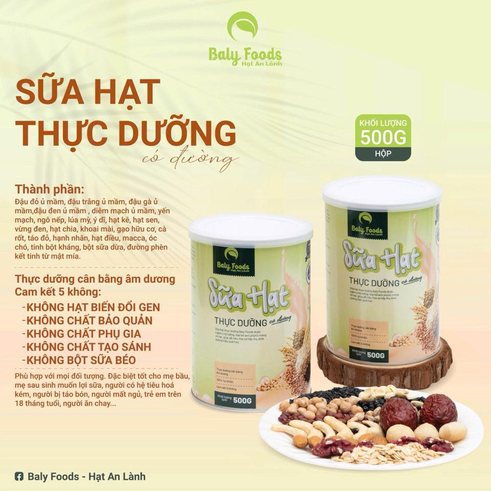 Sữa hạt Balyfoods có đường-duoc-ban-tai-Nông sản Xanh