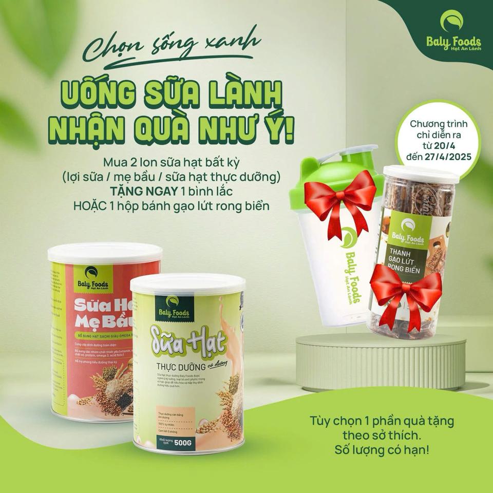 Bình lắc tặng kèm-duoc-ban-tai-Nông sản Xanh