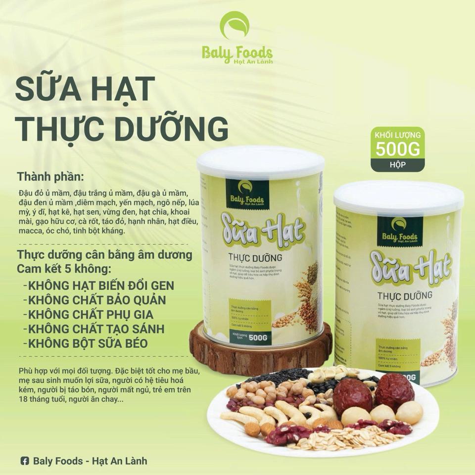 Sữa hạt Balyfoods không đường-duoc-ban-tai-Nông sản Xanh