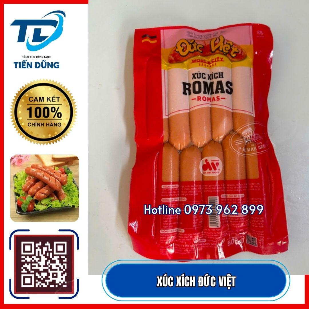 XÚC XÍCH ĐỨC VIỆT /GÓI 500G CÓ 10 CÁI-duoc-ban-tai-NPP XÚC XÍCH CP TIẾN DŨNG
