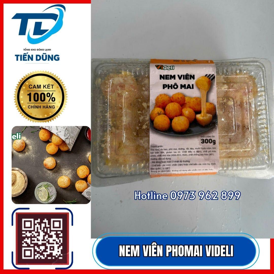 NEM VIÊN PHO MAI VIDELI 300G/HỘP-duoc-ban-tai-NPP XÚC XÍCH CP TIẾN DŨNG