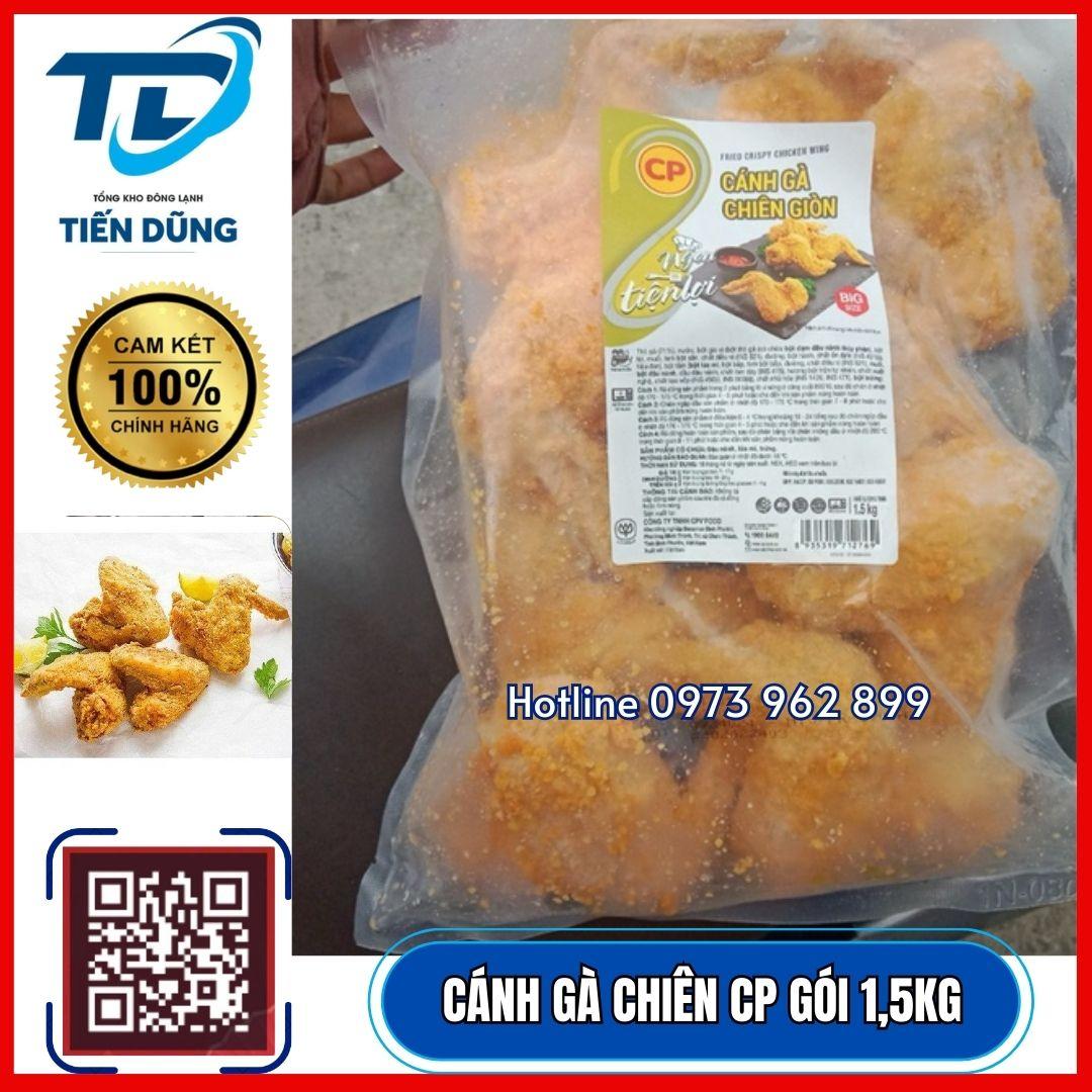 CÁNH GÀ CHIÊN GIÒN GÓI/1,5KG -duoc-ban-tai-NPP XÚC XÍCH CP TIẾN DŨNG