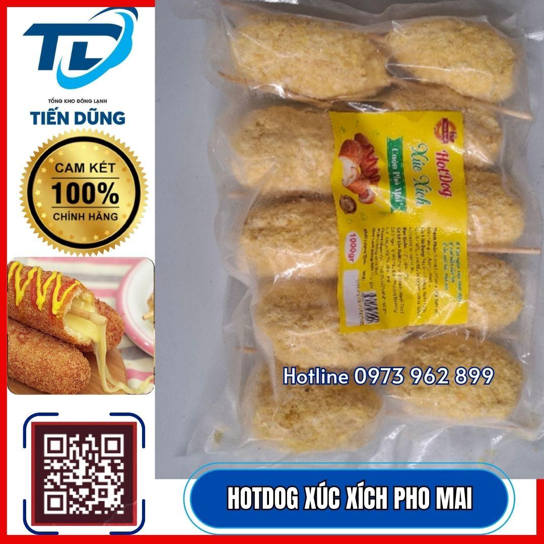 HOTDOG XÚC XÍCH PHO MAI 1000G/10 CÁI-duoc-ban-tai-NPP XÚC XÍCH CP TIẾN DŨNG