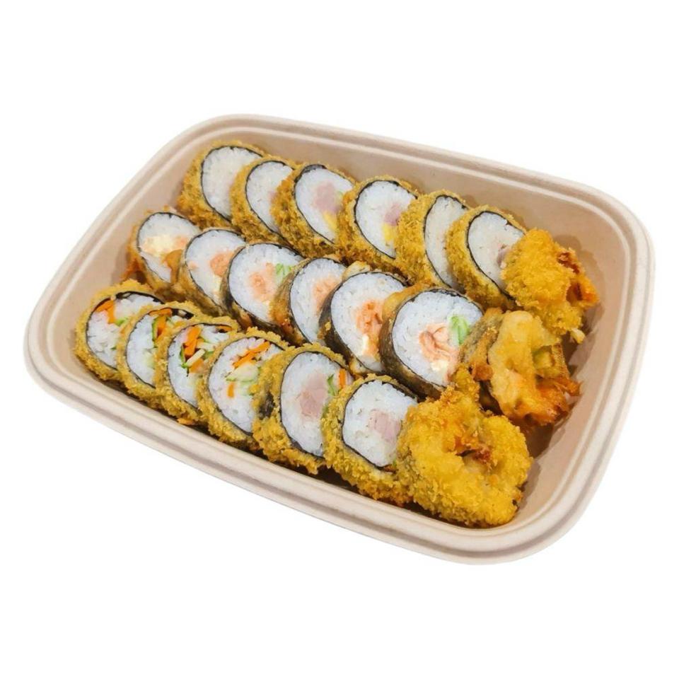 Tempura sushi combo [Deep-fried sushi combo] combo sushi chiên-duoc-ban-tai-Furin sushi