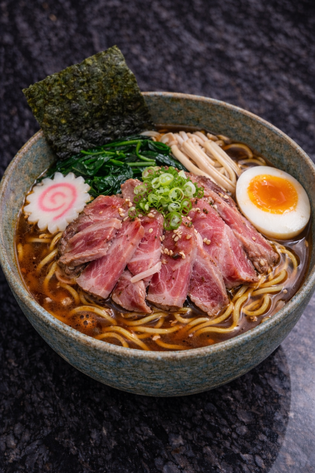 [Shoyu ramen w beef] Shoyu ramen bò Mỹ -duoc-ban-tai-Furin sushi