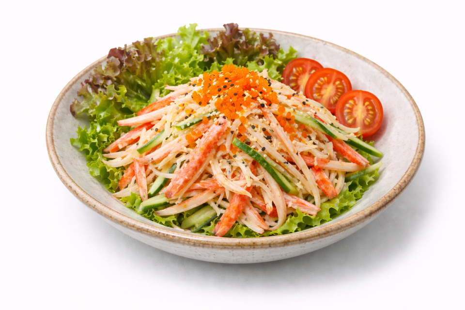 Kani kama salad [crab stick salad] salad thanh cua-duoc-ban-tai-Furin sushi