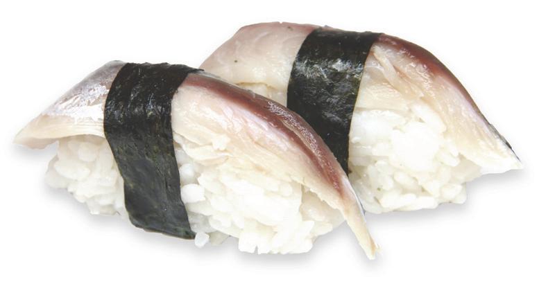 Shime saba nigiri[Mackerel nigiri 2pcs] cá saba ngâm giấm 2 miếng -duoc-ban-tai-Furin sushi