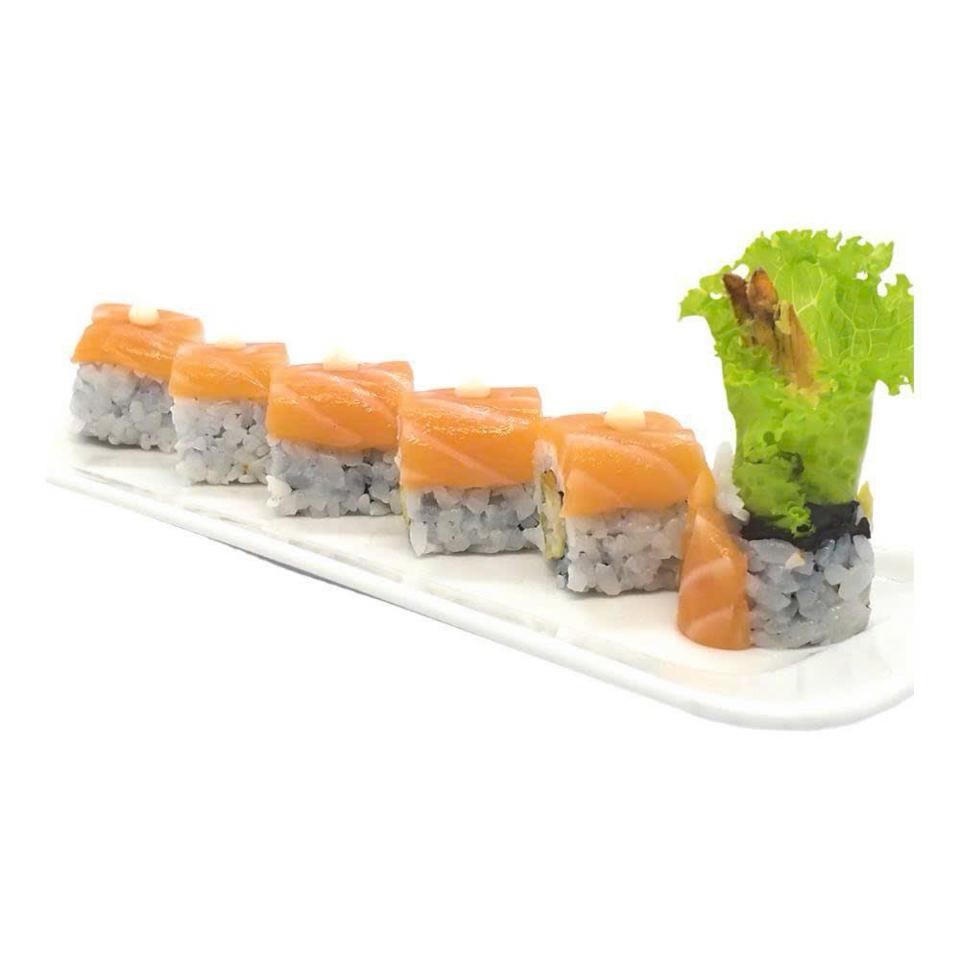 Ebi-maki saamon nose[Salmon-topped shrimp roll] Sushi cuộn tôm phủ cá hồi -duoc-ban-tai-Furin sushi