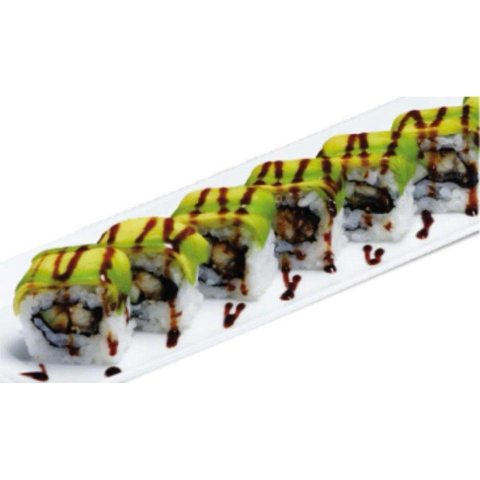Kyatapira roru[Caterpillar roll] Sushi cuộn lươn Nhật phủ bơ trái -duoc-ban-tai-Furin sushi