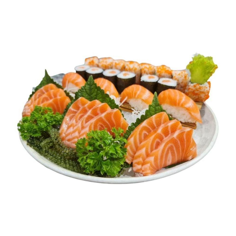 [Salmon lover’s platter] combo cá hồi ‘béo’-duoc-ban-tai-Furin sushi