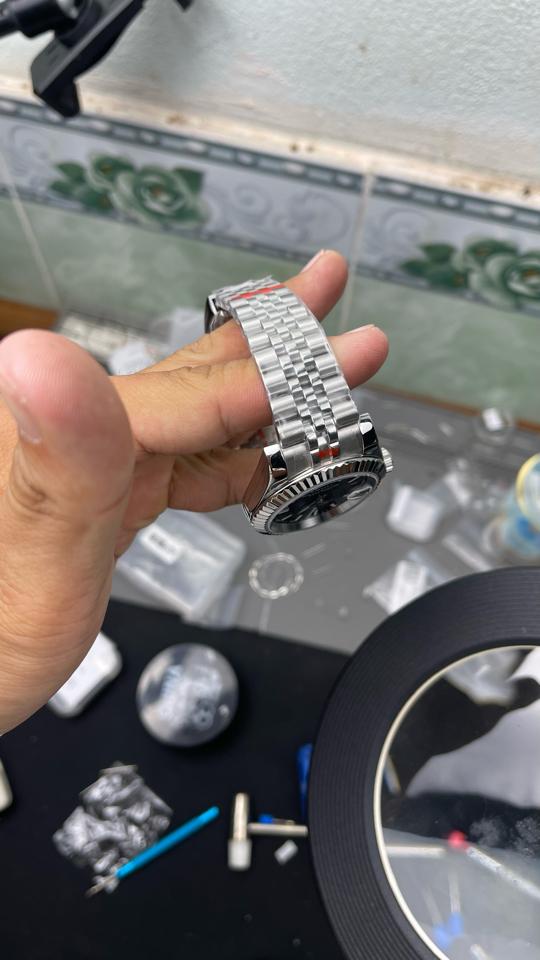 Seikomod Dayjust 40mm (đen-dạ quang)-duoc-ban-tai-NGUYÊN độ đồng hồ (seikomod)