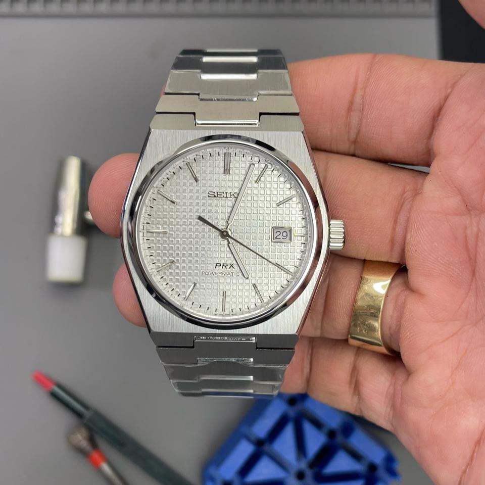 Seikomod PRX 40mm trắng-duoc-ban-tai-NGUYÊN độ đồng hồ (seikomod)
