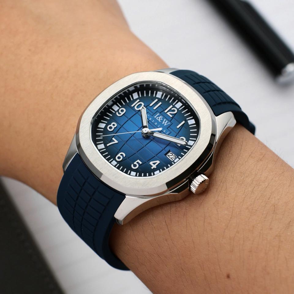 IW CANIVAL - IW722G (aquanuat) 40mm xanh dương navy-duoc-ban-tai-NGUYÊN độ đồng hồ (seikomod)