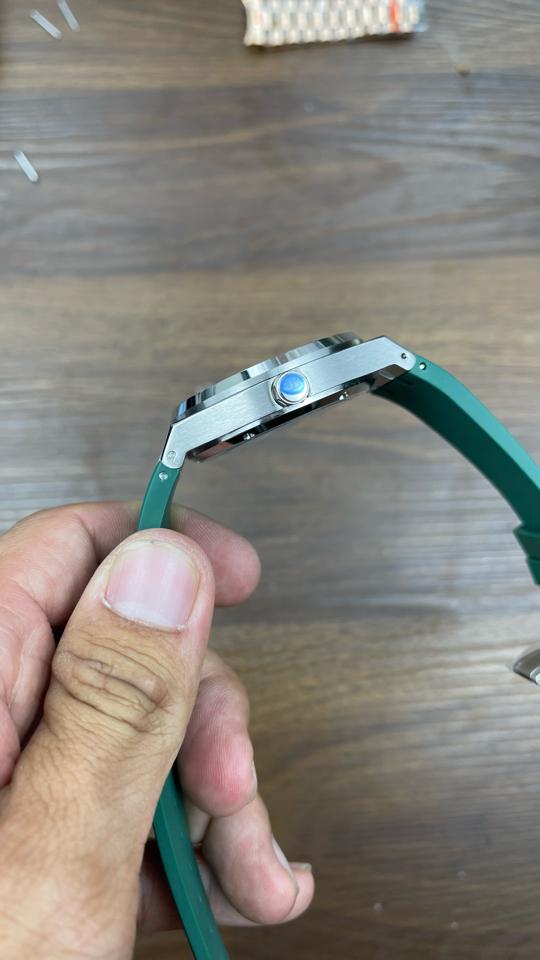 S&S homage Hublot 40mm xanh lá-duoc-ban-tai-NGUYÊN độ đồng hồ (seikomod)