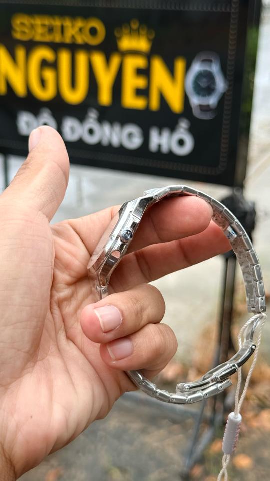 Carnival 8160L 34mm nữ mặt xà cừ trắng-duoc-ban-tai-NGUYÊN độ đồng hồ (seikomod)