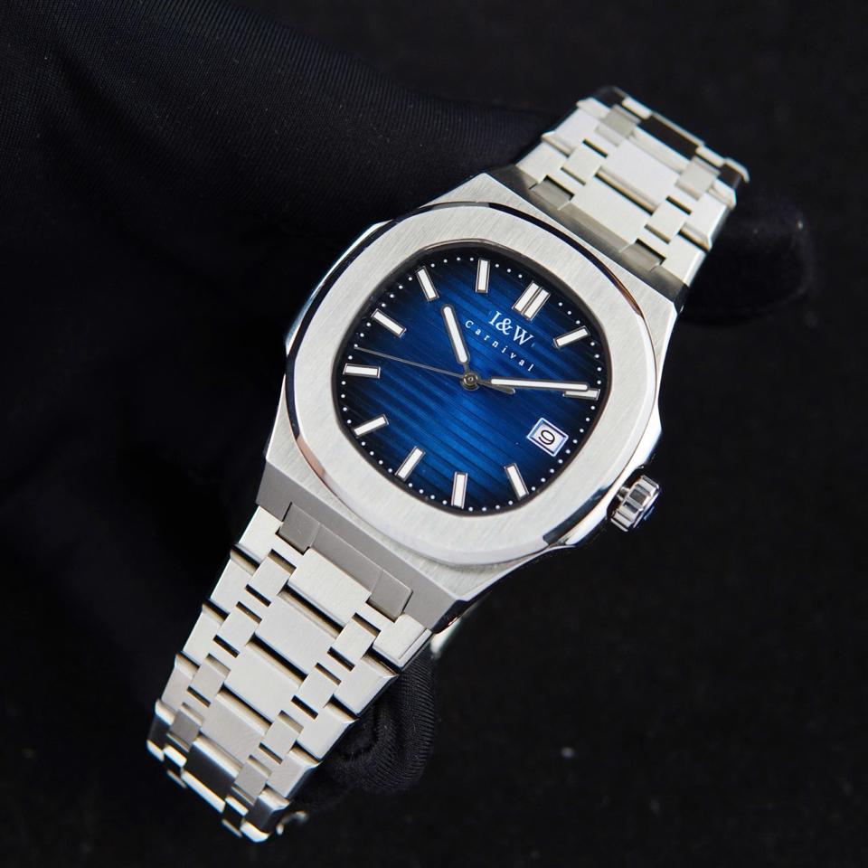 IW Canival IW721G 41mm xanh navy-duoc-ban-tai-NGUYÊN độ đồng hồ (seikomod)