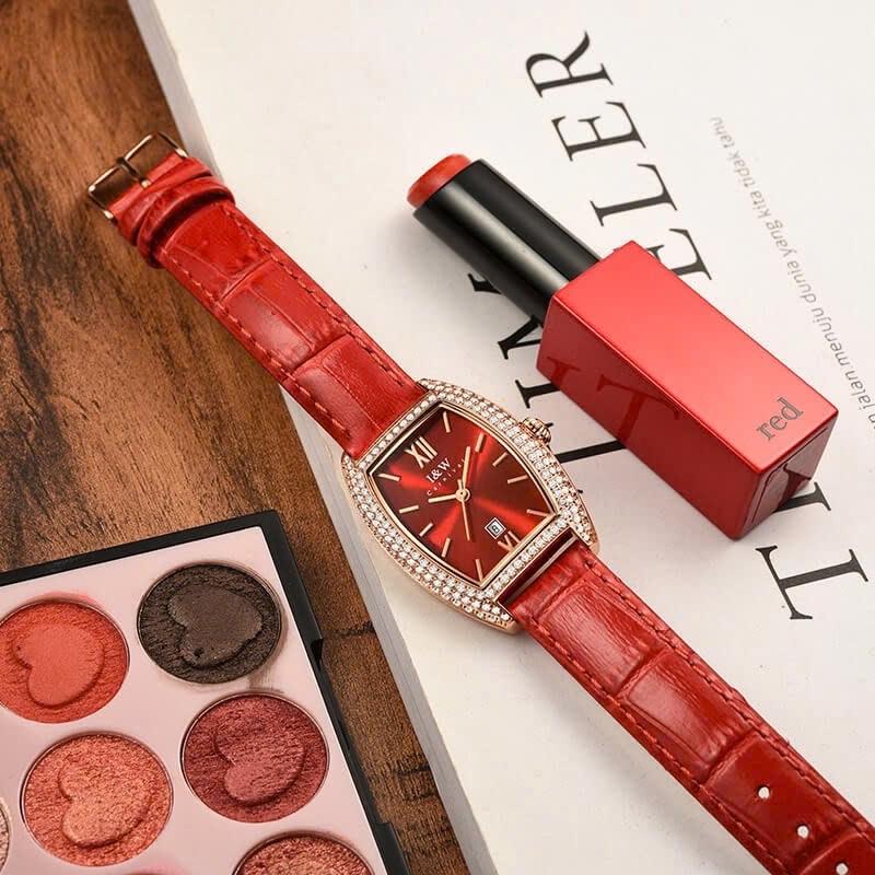 IW CANIVAL - IW537L nữ đỏ-duoc-ban-tai-NGUYÊN độ đồng hồ (seikomod)